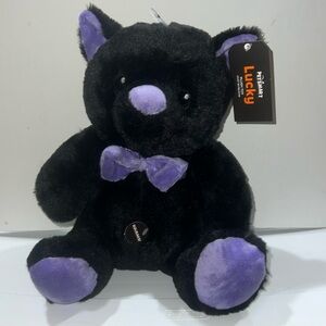 Plush Stuffed Dog Toy- Black Kitty with Squeaker
